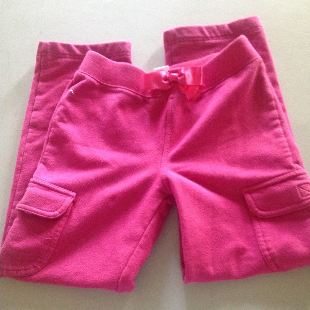 Pink Cargo Sweatpants